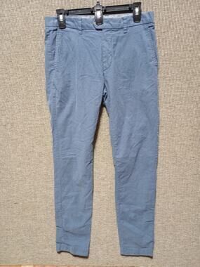 Ted Baker London Blue Cotton Blend Flat Front 30 X 30 Ca25459
